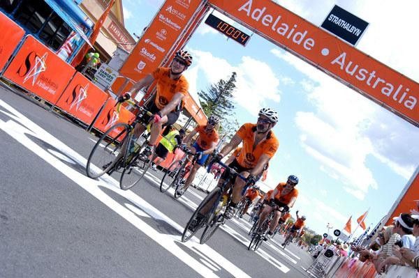 Riders make their way