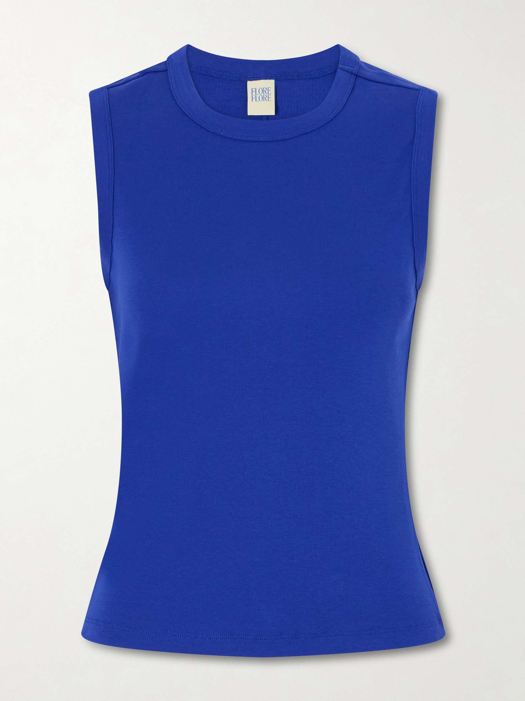 Esm&amp;eacute; Ribbed Organic Cotton-Jersey Tank
