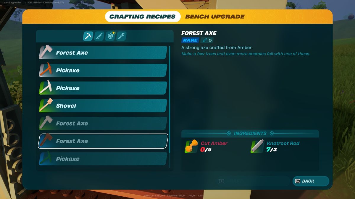 Lego Fortnite Flexwood - Rare Axe