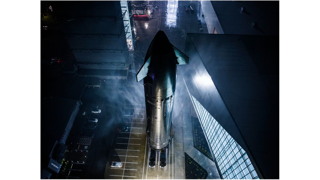 SpaceX rolls Starship out to pad ahead of Flight 7 test launch (photos) Starship upper stage being rolled out to the launch pad at SpaceX's Starbase facility in South Texas.