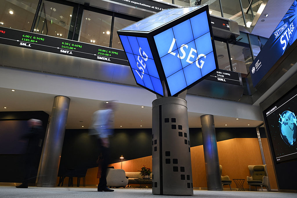 UK mid-cap stocks - London Stock Exchange lobby