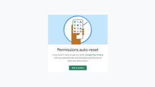 Google Play Protect permissions auto-reset