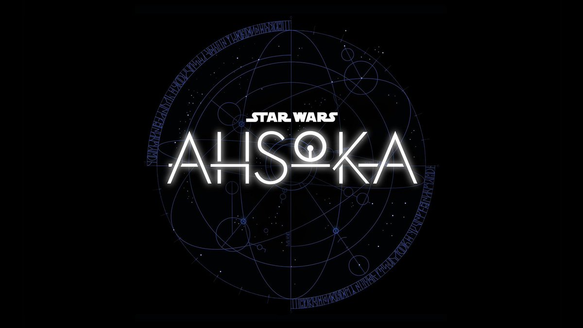 The official logo for Star Wars: Ahsoka on Disney Plus