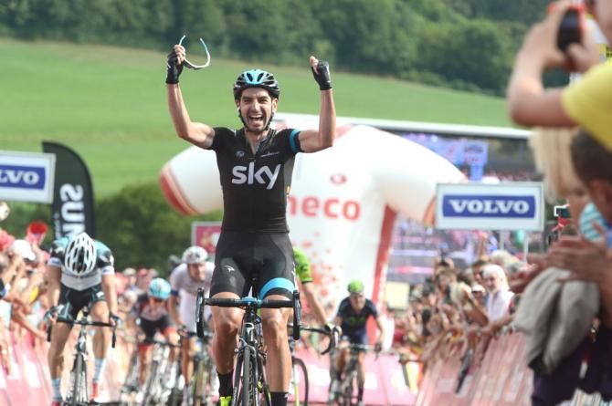 David Lopez (Team Sky) wins stage 6 of the Eneco Tour