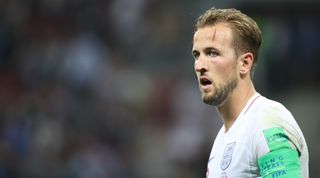 England's Harry Kane reacts during the 2018 FIFA World Cup Russia Semi Final match between England and Croatia at Luzhniki Stadium on July 11, 2018 in Moscow, Russia. (Photo by Raddad Jebarah/NurPhoto via Getty Images)