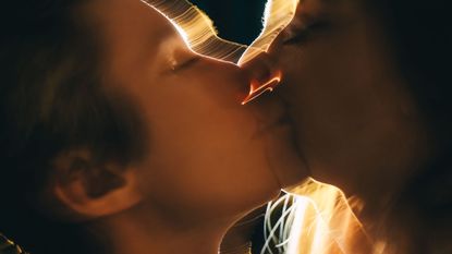 Fun sex ideas: A couple kissing 