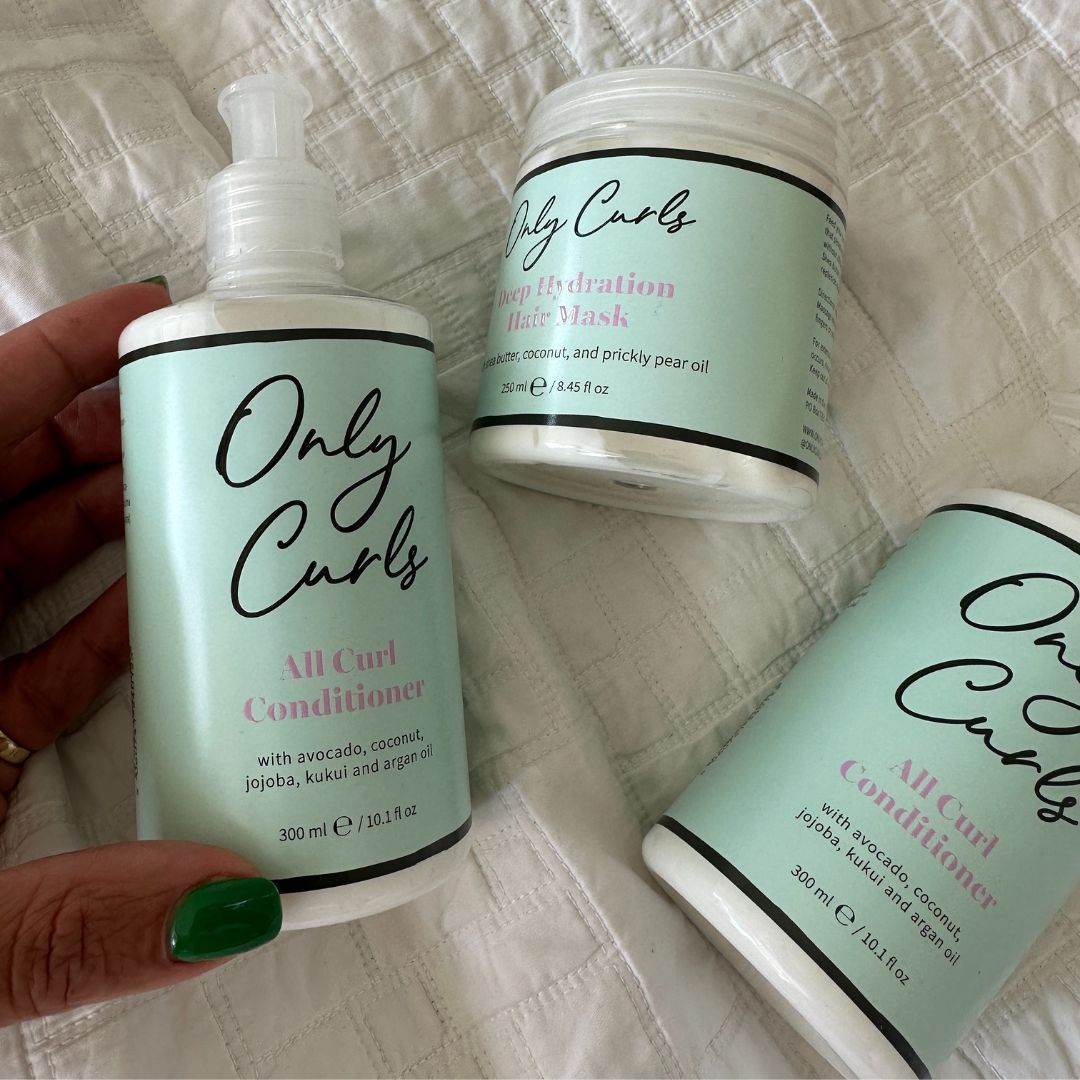 Karen Williams using only curls conditioner and mask