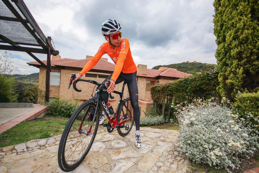 Egan Bernal training in Colombia