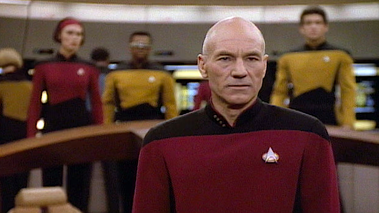 a starship captain on a sci-fi tv show