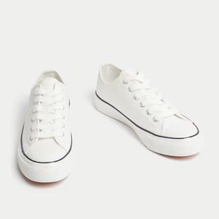 White canvas trainers from M&S