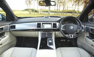 Driving seat of Jaguar