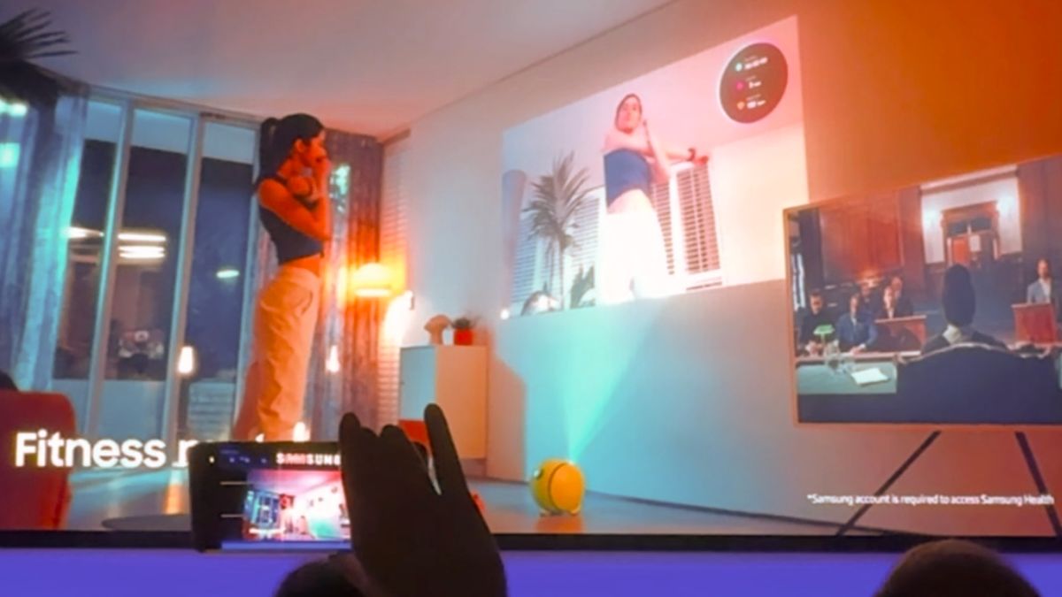 Samsung Ballie workout