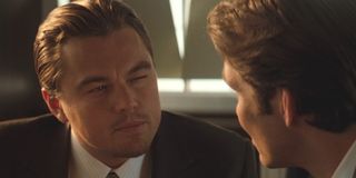 Inception Leonardo DiCaprio does his famous squint