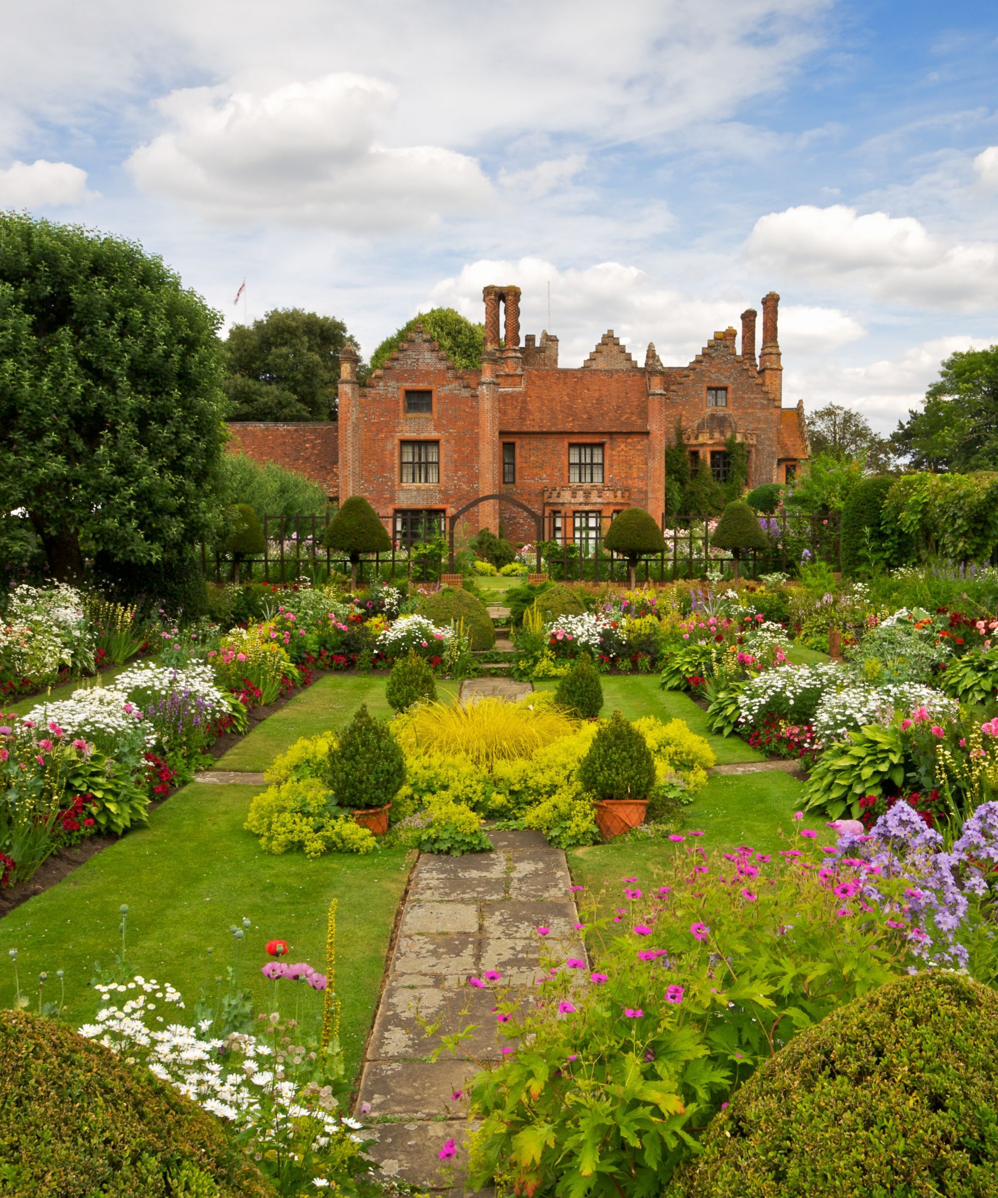 Manor house with formal garden