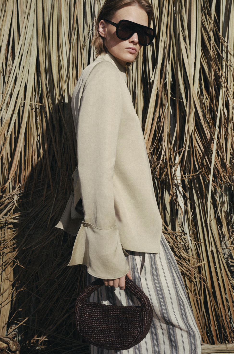 ZARA, Raffia Handbag