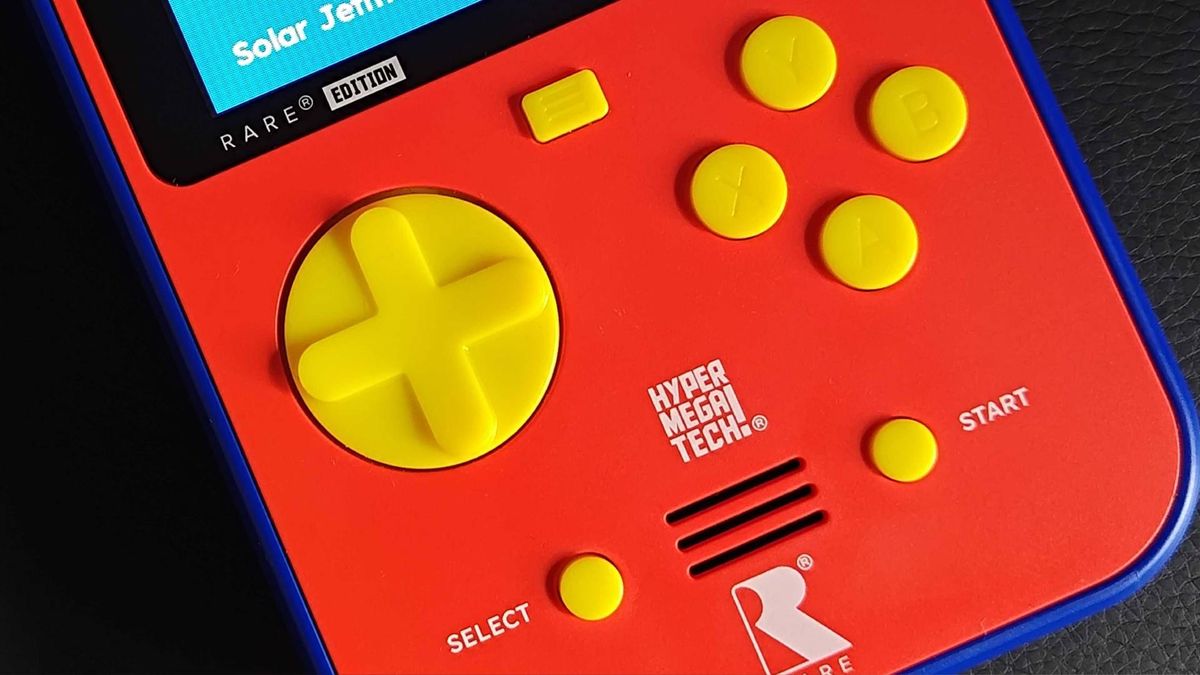 Angled view of Super Pocket Rare Edition on black desk.