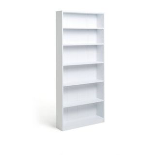 white wooden bookcase 