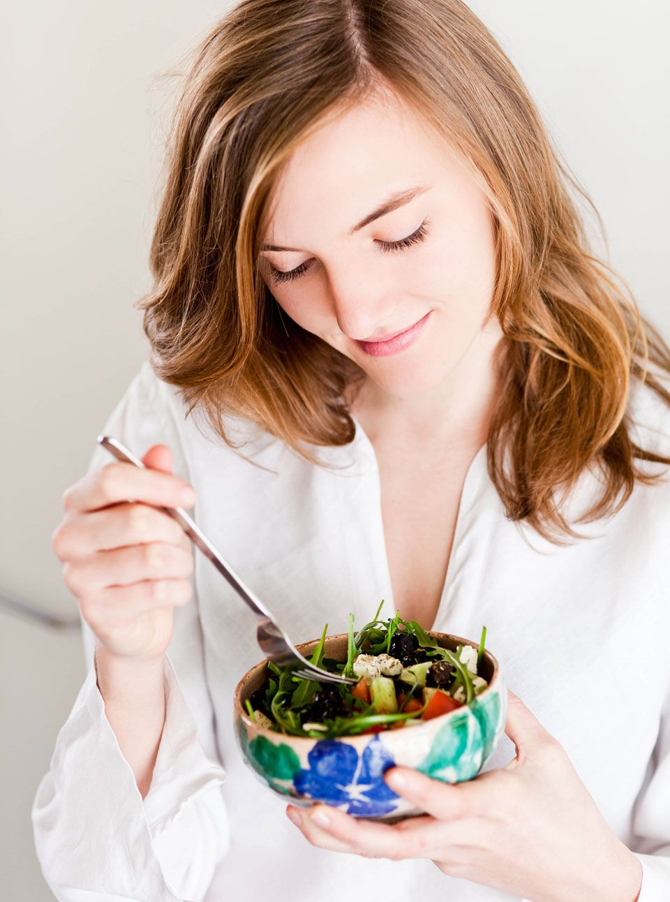 Woman eating Lunch