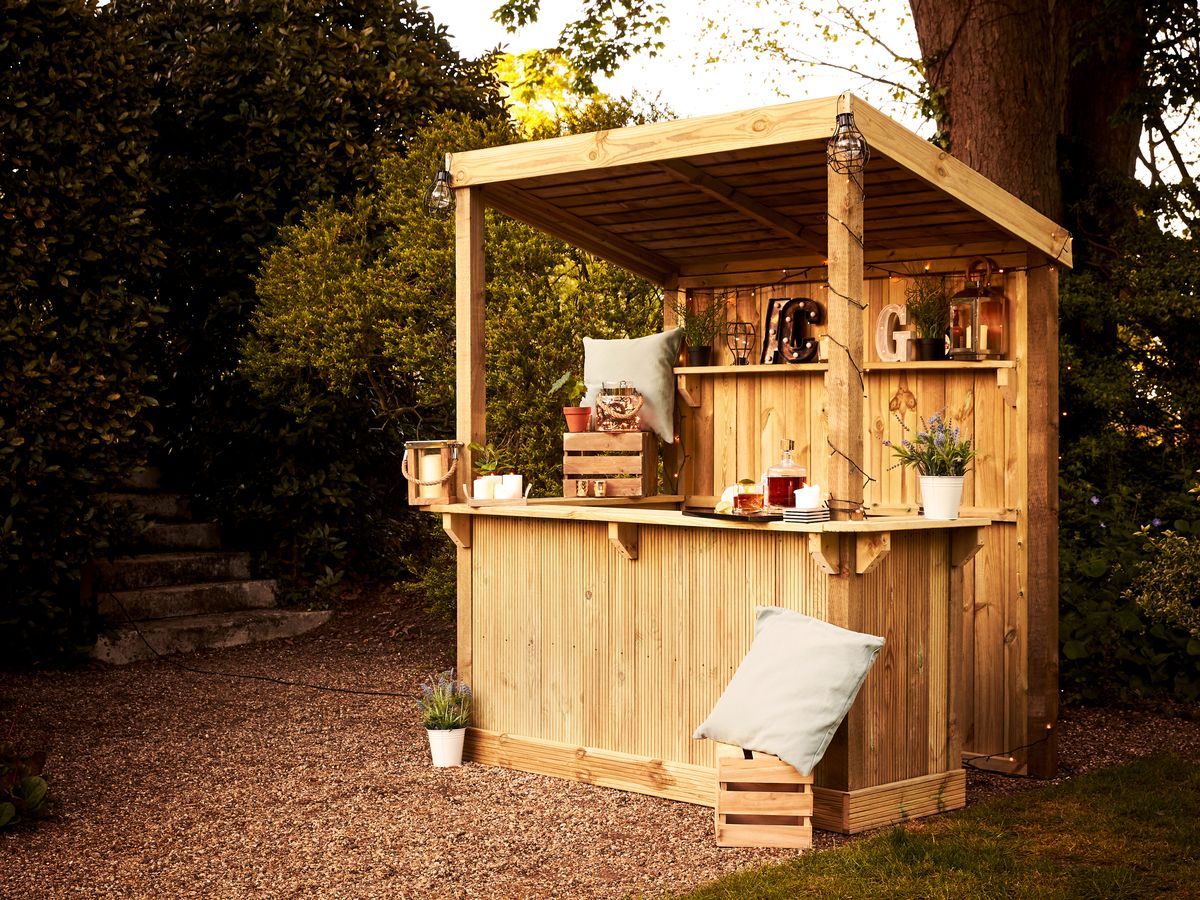 Wickes are selling a buildyourown outdoor bar and it's super