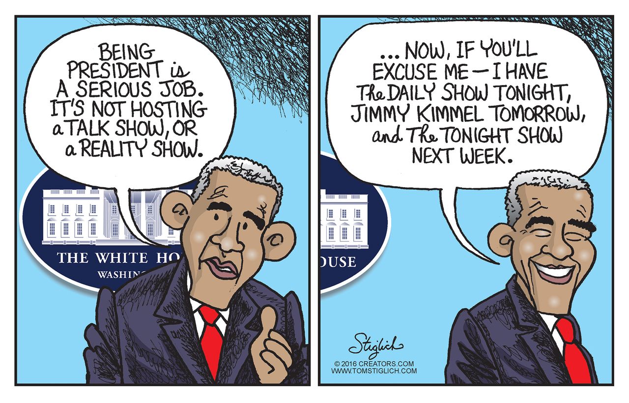 Obama Cartoon U.S. Decision 2016