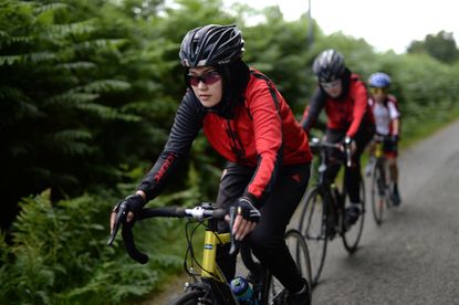 Afghan refugees cycling in France