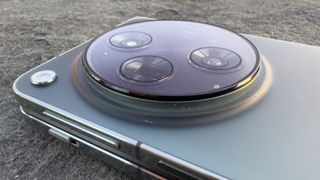 OnePlus Open camera lenses showing texture