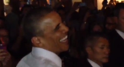 Obama laughs off Colorado dude's attempt to get him high
