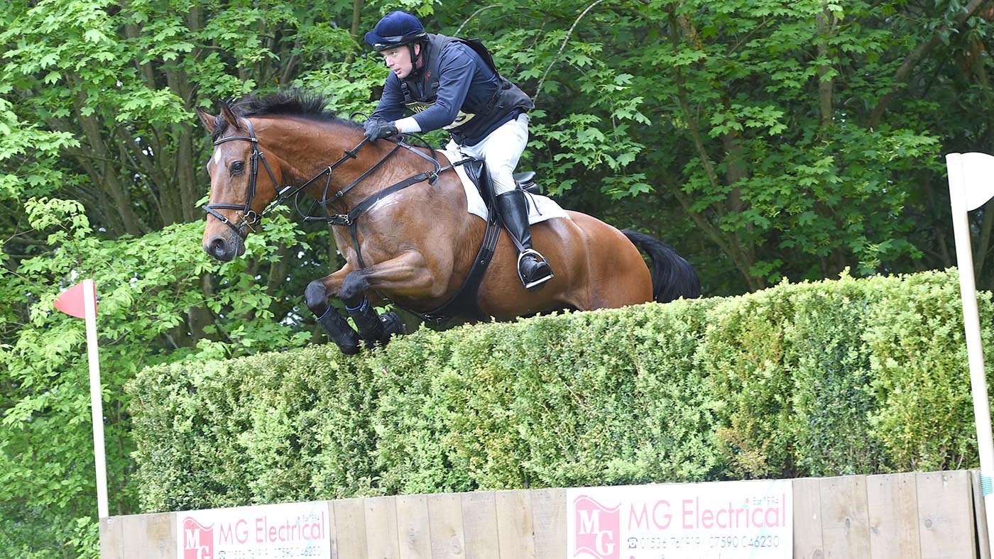 Richard Skelt riding CREDO III in the CIC** Section C during the Rockingham Castle Horse Trials near Corby in Northamptonshire,UK on the 21st May 2016