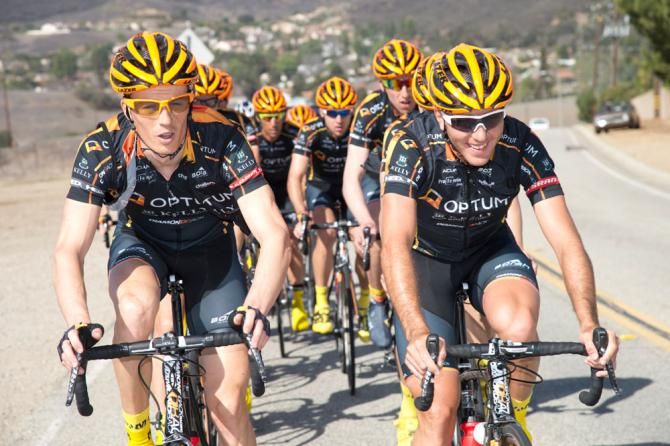 Canadians Will Routley and Ryan Anderson take the front on a training ride.