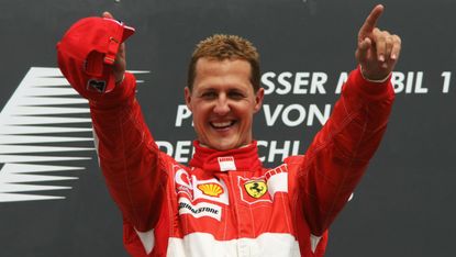 Michael Schumacher won five of his seven Formula 1 world titles with Ferrari