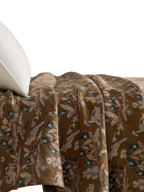 Lone Fox Forest Jacquard Tapestry Blanket