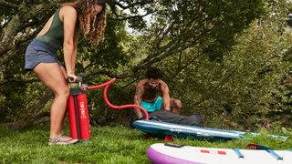 Red Paddle Co inflatable paddle board review: Ride MSL paddle board in use