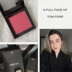 Deputy beauty editor Grace Lindsay testing a full face of Tom Ford makeup