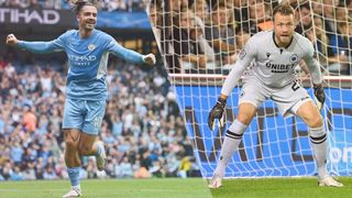 Jack Grealish of Manchester City and Simon Mignolet of Club Bruges should both feature in the Manchester City vs Club Bruges live stream