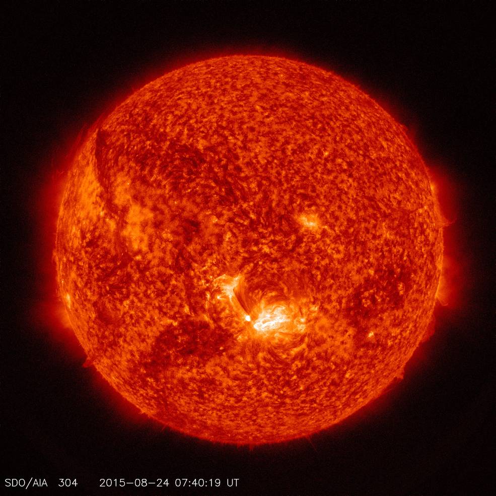 SDO Photo of Solar Flare, Aug. 24, 2015