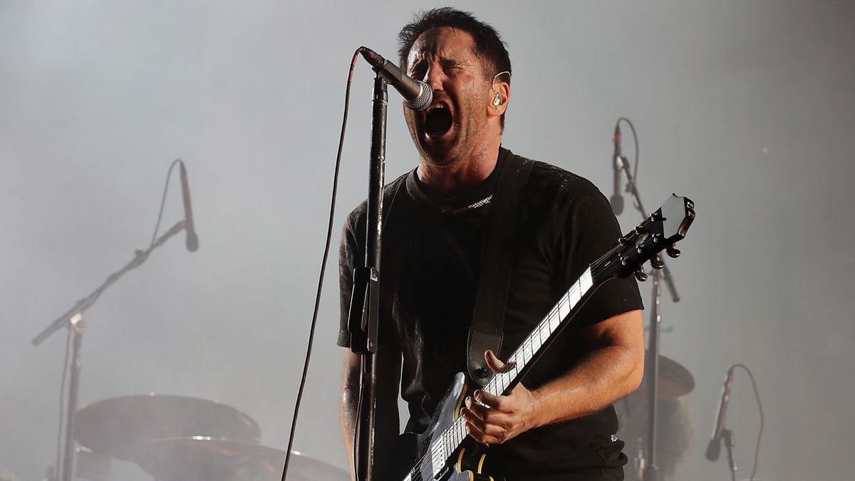 Trent Reznor onstage in 2018