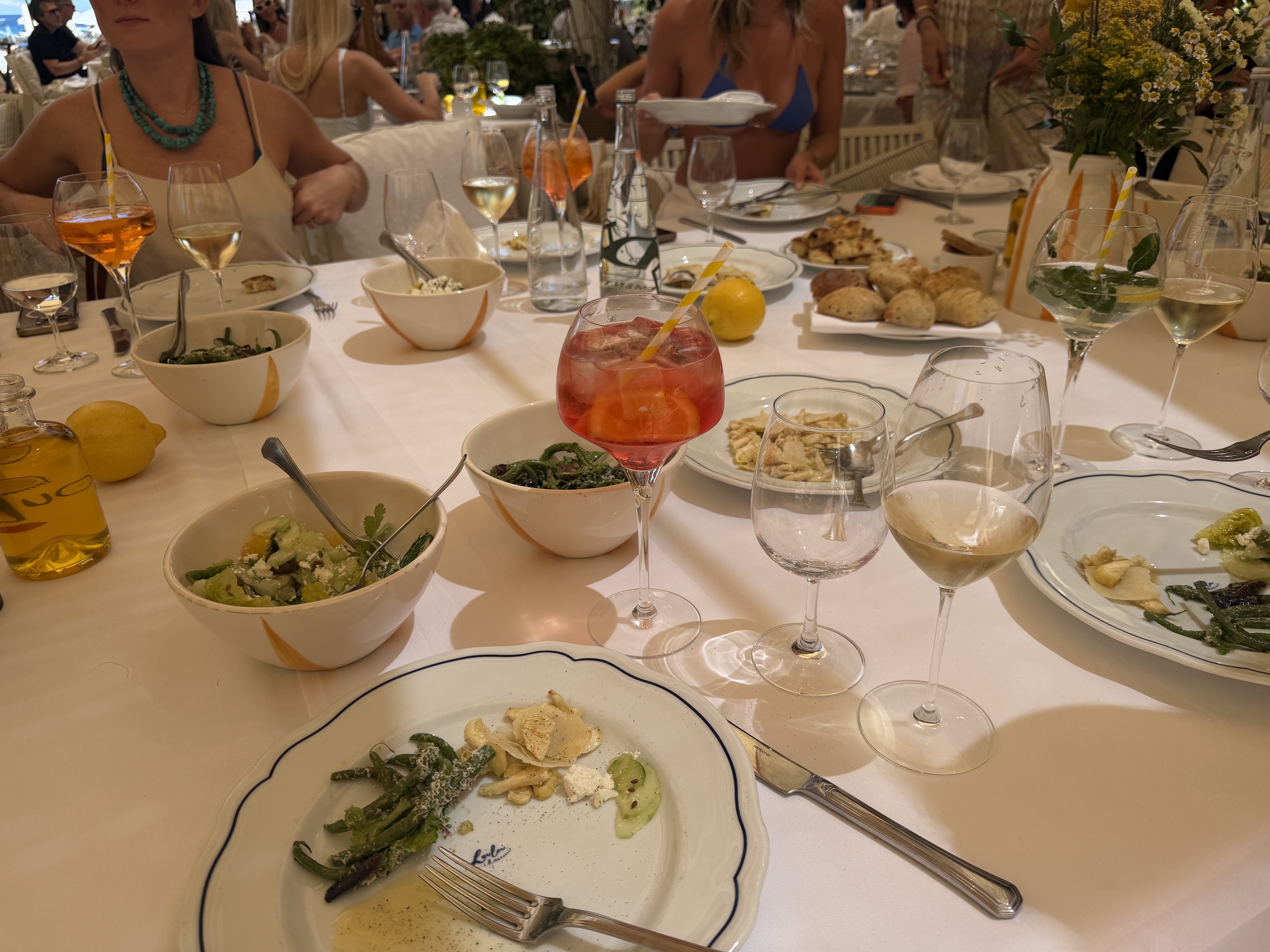 Our table of food at Lou Lou.