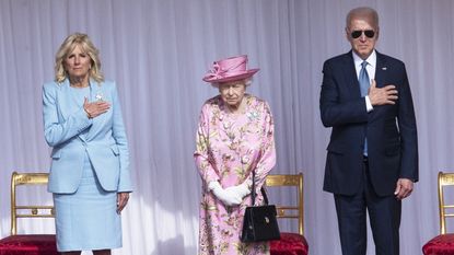 Jill Biden stuns in blue—but the Queen's outfit has everyone talking ...