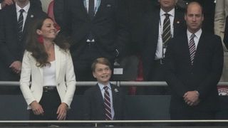 Prince George watching England at Wembley