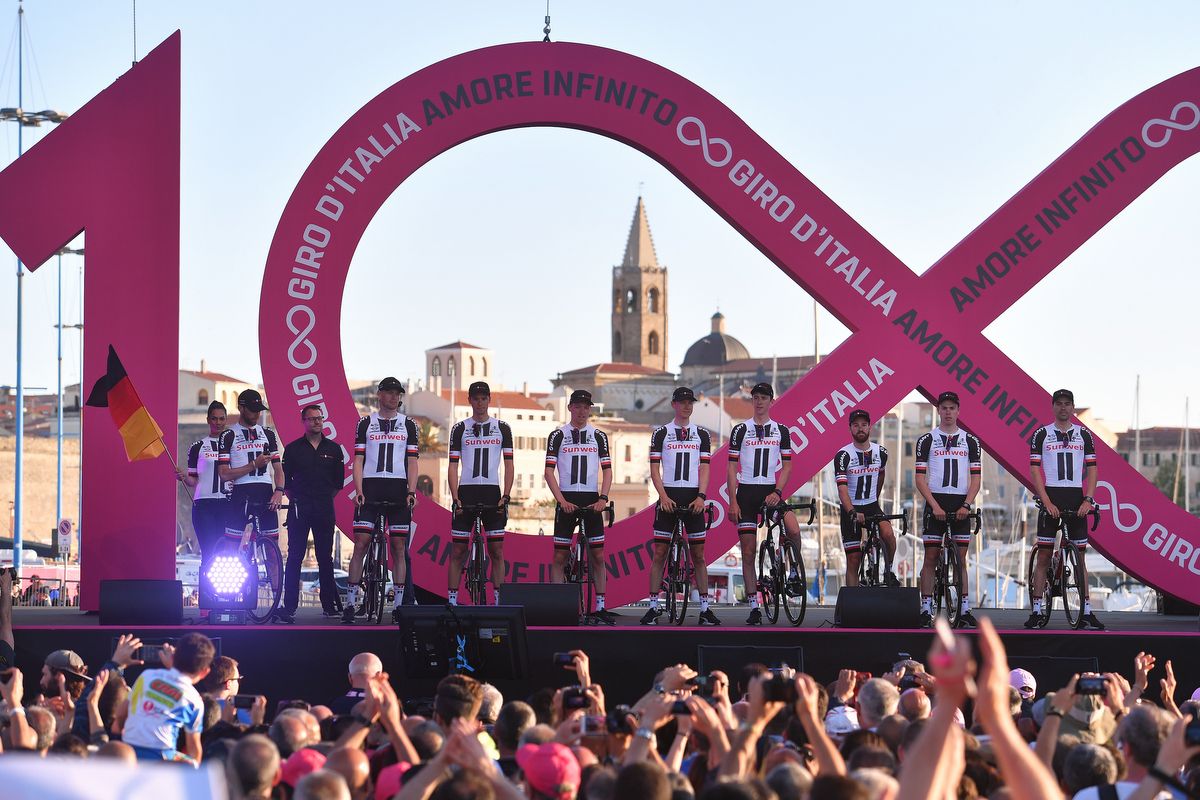 Team Sunweb on the podium