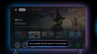 A Google TV device with support for Gemini 