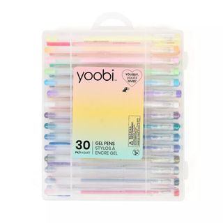 Clear pack of gel pens