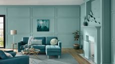 Blue living room