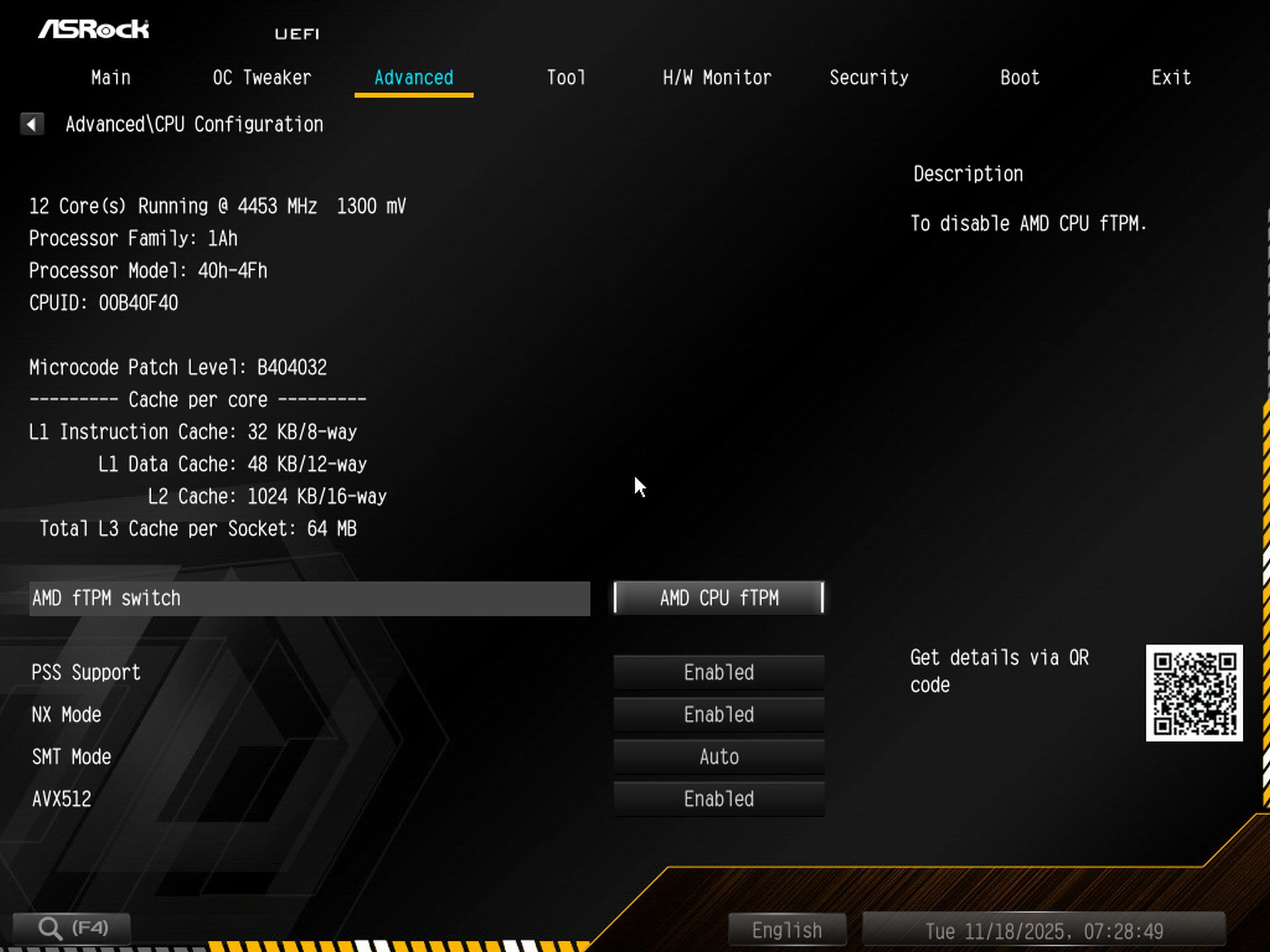 ASRock X870E Taichi OCF - BIOS