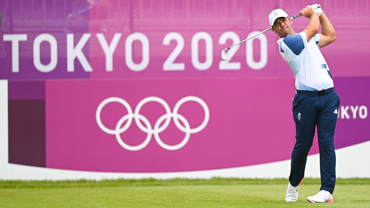 Paul Casey during the 2020 Olympics