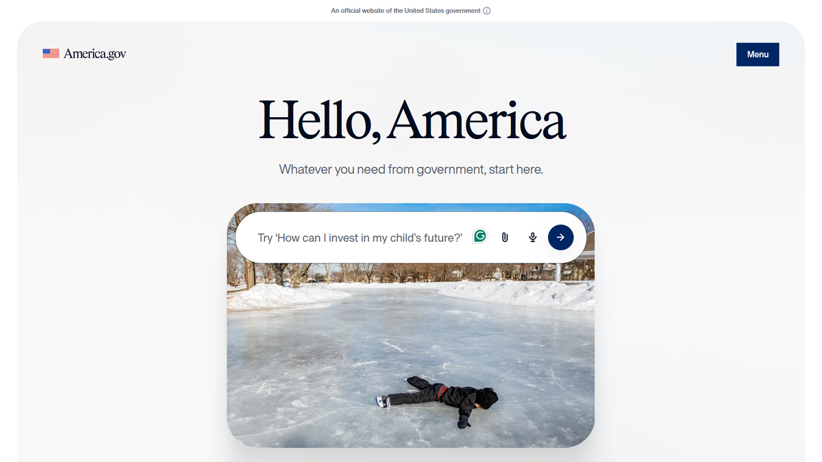 I tried America.gov, and I'm wary of trusting it with my data