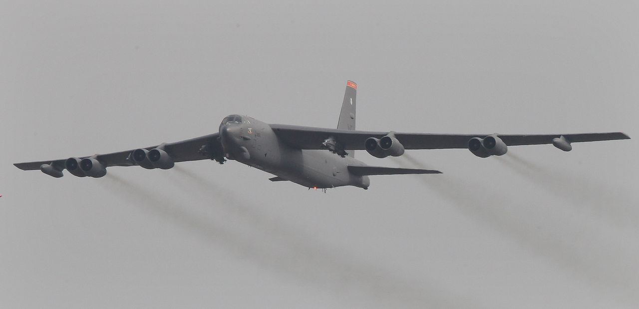 U.S. B-52 bomber flies over South Korea