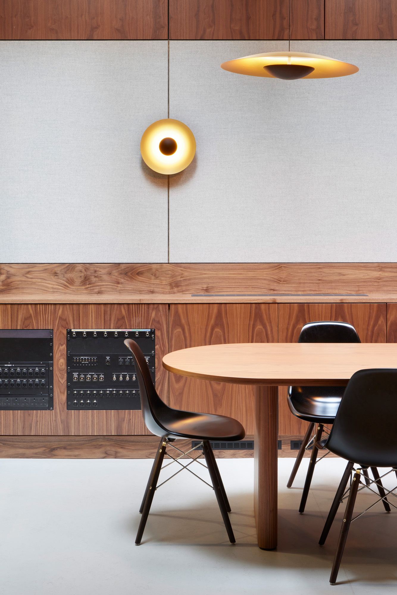 Abbey Road Studios after its interior refresh, showing recording spaces and lounge like breakout areas in warm woods
