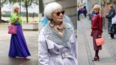 Three women demonstrated over 50 capsule wardrobe style