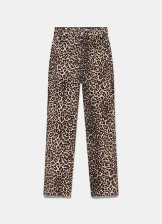 Leopard Print Slim Jeans